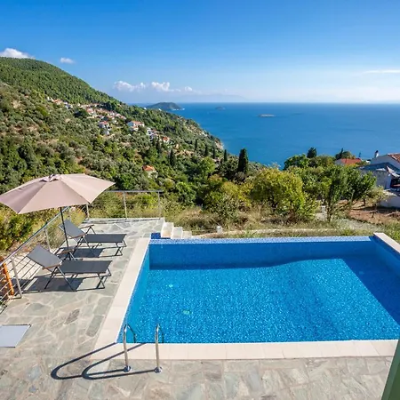 Olea Skopelos With Swimming Pools & Sea View Villa