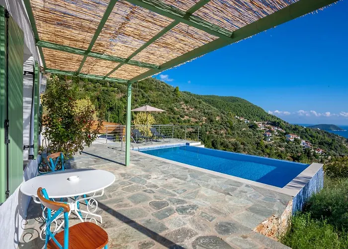 Olea Skopelos With Swimming Pools & Sea View Villa *